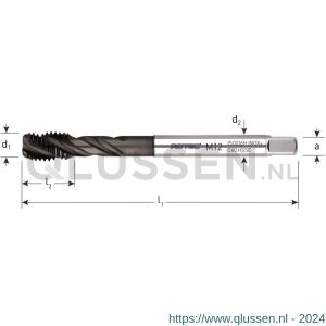 Rotec 331HC376 HSS-E machinetap Inox+ blind DIN 376 M22 331.2200HC