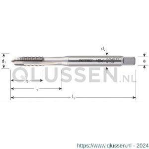 Rotec 335 HSS-E machinetap 800 doorlopend DIN 371 metrisch fijn MF4x0,5 mm 335.0405