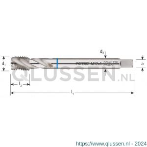 Rotec 335I HSS-E machinetap Inox blind DIN 374 metrisch fijn MF16x1,5 mm 335.1615IC