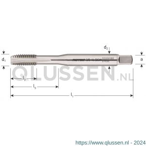 Rotec 337 HSS-E machinetap 800 doorlopend DIN 371 BSW 1/2 inch TPI 12 337.0022