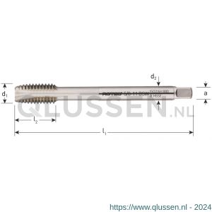 Rotec 337 HSS-E machinetap 800 doorlopend DIN 376 BSW 7/8 inch TPI 9 337.0034