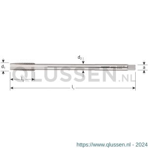 Rotec 350 HSS-E machinetap lang doorlopend DIN 357 M3x0,5 mm 350.0300