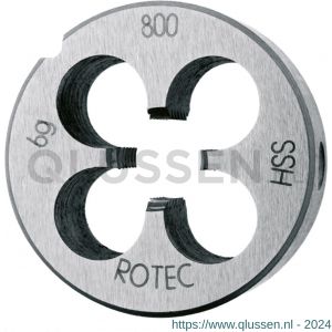 Rotec 365 HSS ronde snijplaat DIN-EN 24231 BSP G 1/4 inch TPI 19 365.0250