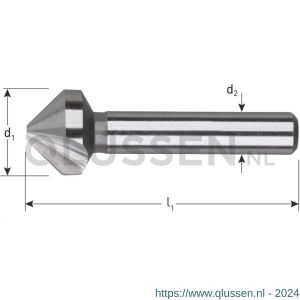 Rotec 413 HSS-G verzinkfrees 90 graden vorm C 1 snijkant DIN 335 A 12,0 mm 413.1200