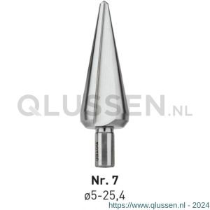 Rotec 420 HSS conische plaatboor Splitpoint nummer 7 5,0-25,4 mm 420.0007