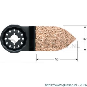 Rotec 519 OTS 32K4 Starlock schuurvinger HM-Riff grof 32x50 mm 519.0237