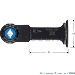 Rotec 519 MTK 13/52BI Starlock-Max invalzaagblad hout-metaal 52x70 mm 519.4158