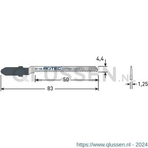 Rotec 520 decoupeerzaagblad DC120 T101AO set 5 stuks 520.0120