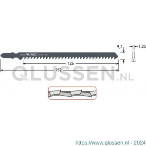 Rotec 520 decoupeerzaagblad DC340 T344D set 5 stuks 520.0340