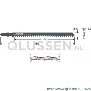 Rotec 520 decoupeerzaagblad DC350 T744D set 5 stuks 520.0350