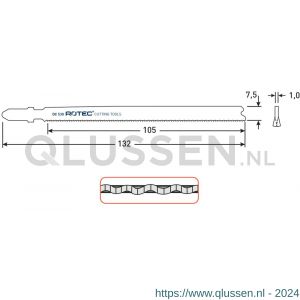 Rotec 520 decoupeerzaagblad DC530 T321AF set 5 stuks 520.0530