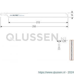 Rotec 520 decoupeerzaagblad DC560 T1018AFP set 2 stuks 520.0560