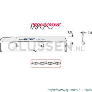 Rotec 520 decoupeerzaagblad DC620 T118A set 25 stuks 520.0625