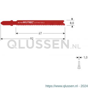 Rotec 520 decoupeerzaagblad DC710 set 5 stuks 520.0710