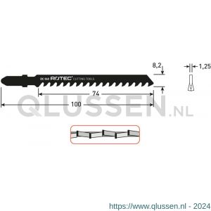 Rotec 520 decoupeerzaagblad DC860 T141HM set 3 stuks 520.0860