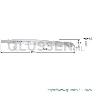 Rotec 520 decoupeerzaagblad DC870 T313AW set 3 stuks 520.0870