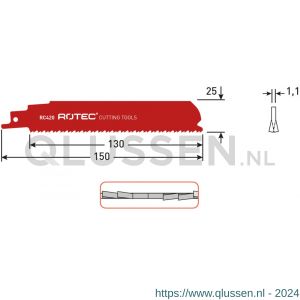 Rotec 525 reciprozaagblad RC420 S926CHF set 5 stuks 525.0420