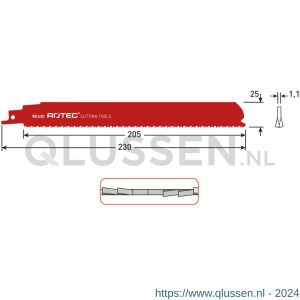 Rotec 525 reciprozaagblad RC430 S1126CHF set 5 stuks 525.0430