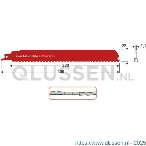 Rotec 525 reciprozaagblad RC440 S1226CHF set 5 stuks 525.0440