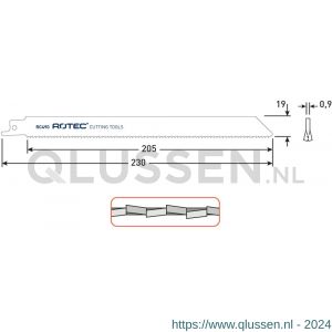 Rotec 525 reciprozaagblad RC490 S1122HF set 5 stuks 525.0490