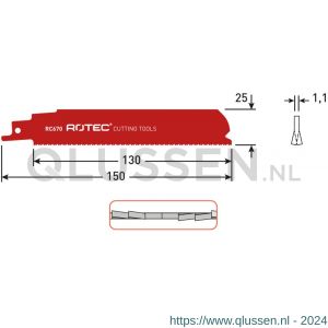 Rotec 525 reciprozaagblad RC670 S926BEF set 5 stuks 525.0670