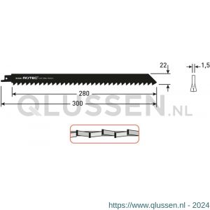 Rotec 525 reciprozaagblad RC830 S1241HM 525.0830