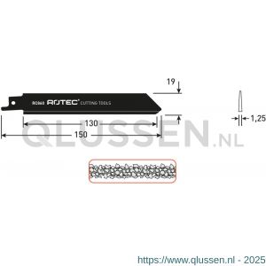 Rotec 525 reciprozaagblad RC860 525.0860