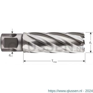 Rotec 536 HSS-XE kernboor Silver-Line universeel 19 diameter 14x55 mm 536.1401