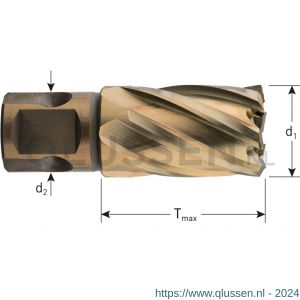 Rotec 537 HSS-XE kernboor Gold-Line universeel 19 diameter 58x30 mm 537.5800