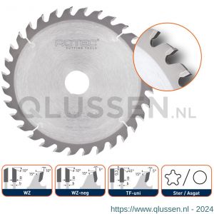 Rotec 553 HM zaagblad voor handmachine diameter 160x2,2x20 mm Z=28 WZ 553.0105