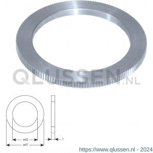 Rotec 589 reduceer pasring HM cirkelzaag diameter 25,0x20,0x2,0 mm 589.2505