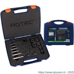 Rotec 235 houtspiraalborenset 235 met dieptestoppen 13 delig diameter 3-10 mm 900.1052