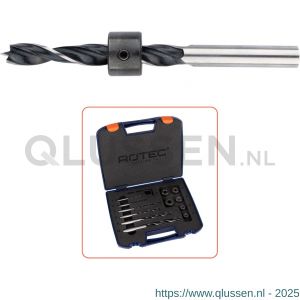 Rotec 235 houtspiraalborenset 235 met dieptestoppen 13 delig diameter 3-10 mm 900.1052