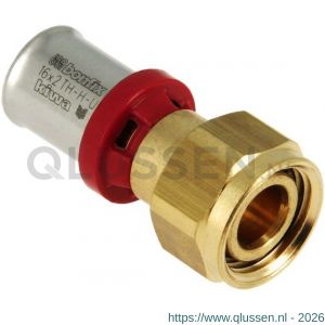 Bonfix Alu-pers 2-delige koppeling met moer 3/4 inch x 16 mm 2002215