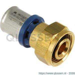 Bonfix Alu-pers 2-delige koppeling met moer 3/4 inch x 20 mm 2002225