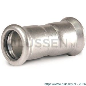 Bonfix M-Press RVS insteekkoppeling 1/2 inch buitendraad x 15 mm 201005