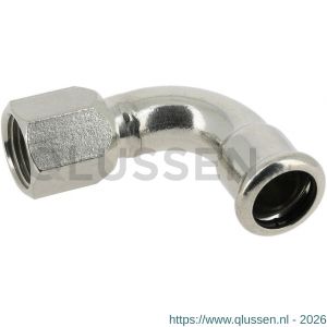 Bonfix M-Press RVS bocht 90 graden 1 inch binnendraad x 28 mm 201220