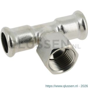 Bonfix M-Press RVS T-stuk 28 mm x 3/4 inch binnendraad x 28 mm 202221