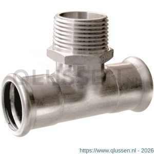Bonfix M-Press RVS T-stuk 35 mm x 5/4 inch buitendraad x 35 mm 202325