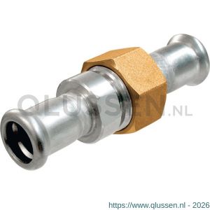 Bonfix M-Press RVS 3-delige koppeling vlak 5/4 inch x 28 mm 203120