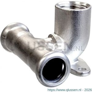 Bonfix M-Press RVS dubbele muurplaat 1/2 inch x 15 mm 204005