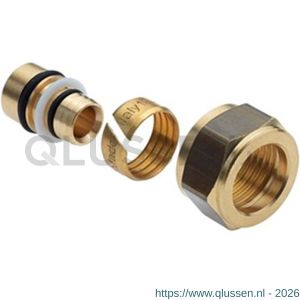 Bonfix verloopset diameter 16x2,0 mm Alu-pers x 15 mm knel 23910
