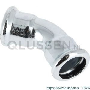 Bonfix M-Press staalverzinkt bocht 45 graden 35x35 mm 300630
