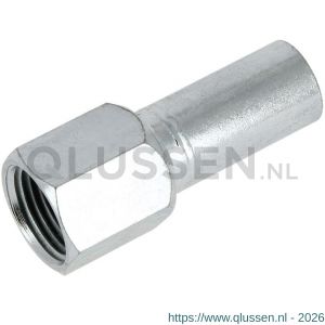 Bonfix M-Press staalverzinkt insteekkoppeling 1/2 inch binnendraad x 22 mm 301030