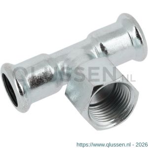 Bonfix M-Press staalverzinkt T-stuk 28 mm x 3/4 inch binnendraad x 28 mm 301831