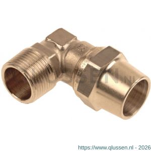 Bonfix Belgas knie 1/2 inch buitendraad x 22 mm 36816