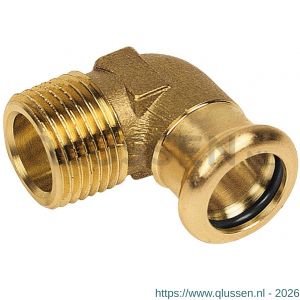 Bonfix M-Press RK roodkoper knie 1/2 inch buitendraad x 14 mm 401503