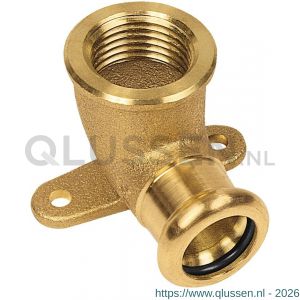 Bonfix M-Press RK roodkoper muurplaat 1/2 inch binnendraad x 18 mm 401810