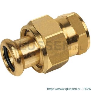 Bonfix M-Press RK roodkoper 3-delige koppeling 1 1/2 inch binnendraad x 42 mm 402945