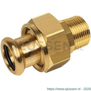 Bonfix M-Press RK roodkoper 3-delige koppeling 1/2 inch buitendraad x 22 mm 403012